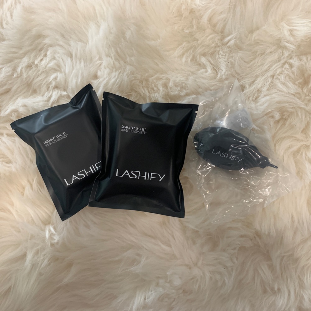 Lashify bundle:unopened and brand new cluster lashes (D10, D12) & drying tool.